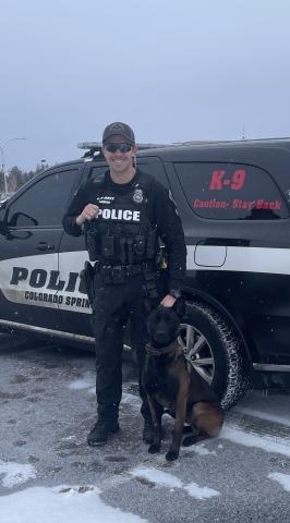 CSPD K9 Loki and CSPD Police Officer