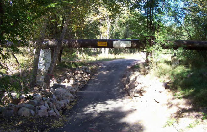 Sinton Trail (Chestnut) before the work completion
