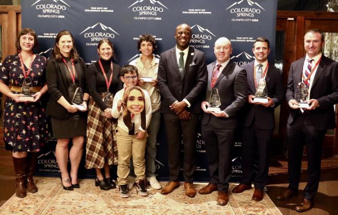 Mayor Yemi and the 2025 winners of the Mayor's Young Leader Awards