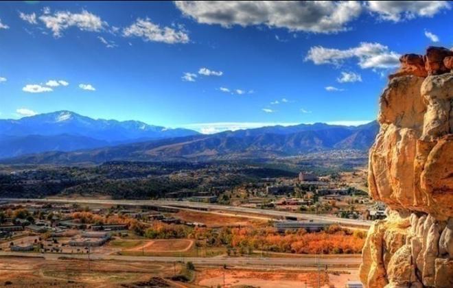 View from the top of a rock crop